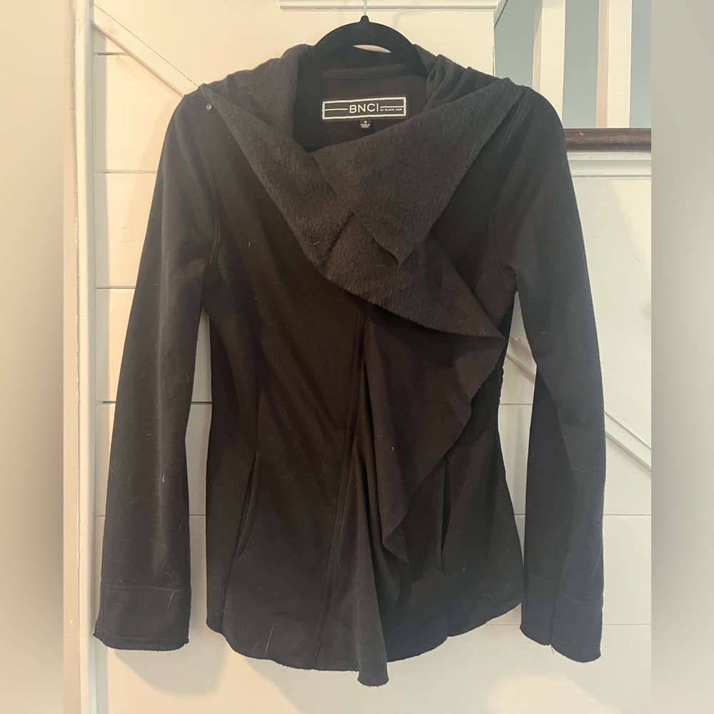 BNCI Black Zip-Up Sweater (S)